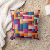 色モダンブロック クッション (ブランケット)