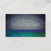 色モダンブロック 名刺 (裏面)