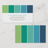 色モダンブロック 名刺 (正面/裏面)