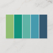 色モダンブロック 名刺 (裏面)