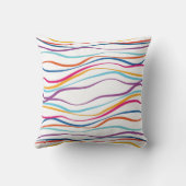 色モダン付き波のパターン クッション (裏面)