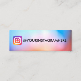 色モダン勾配ソーシャルメディアInstagram スキニー名刺