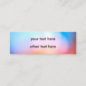 色モダン勾配ソーシャルメディアInstagram スキニー名刺 (裏面)