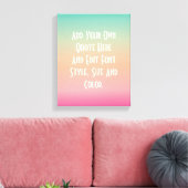 色モダン勾配 キャンバスプリント (インサイチュ (リビング))