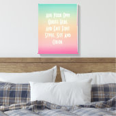 色モダン勾配 キャンバスプリント (インサイチュ (寝室))