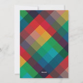 色モダン理論ホリデーフォトカード シーズンカード (裏面)