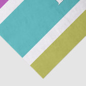 色モノグラムのブロックモダン抽象芸術ストライプの 薄葉紙 (詳細)