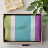 色モノグラムのブロックモダン抽象芸術ストライプの 薄葉紙 (ギフト)