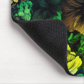 色ユニークヴィンテージフローラプリント マウスパッド (コーナー)