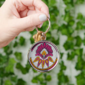 色レトロカッコいいヴィンテージアフリ伝統的カ風 キーホルダー (手)