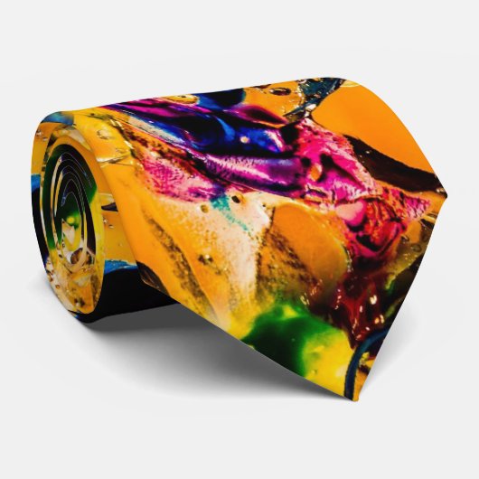 色人のタイのしぶき ネクタイ (ロール)