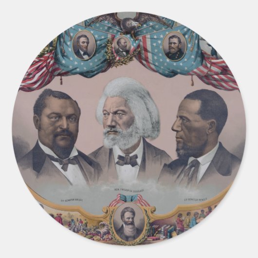 『色人種の英雄』 ラウンドシール (正面)