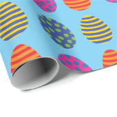 色付おもしろいき復活祭の卵 ラッピングペーパー (ロールコーナー)