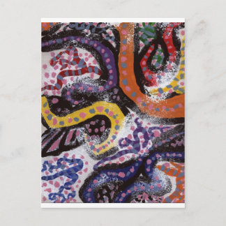 色付きつる植物1 ポストカード