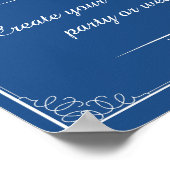 色付きのサイン結婚またはパーティーサインを作成する ポスター (角)