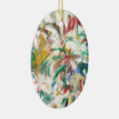 色付きのフィンガーペイントアート セラミックオーナメント (右)