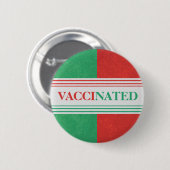 色付きのワクチンボタン（赤と緑） 缶バッジ (正面&裏面)