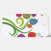 色付きの卵と花を持つイースターツリー Case-Mate iPhoneケース (裏面 (横))