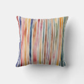 色付きの水色の線 クッション (裏面)