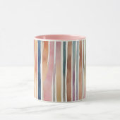 色付きの水色の線 マグカップ (中央)