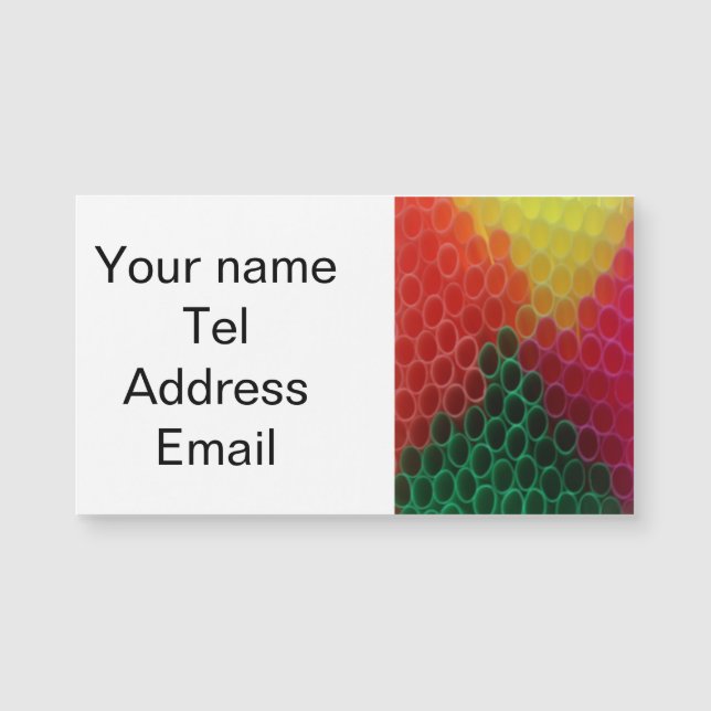 色付きの藁 (正面)