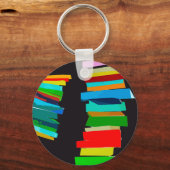 色付きの階段 キーホルダー (正面)