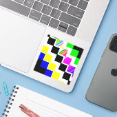 色付きの階段 シール (ノートパソコンとiPhone)