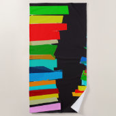 色付きの階段 ビーチタオル (正面)