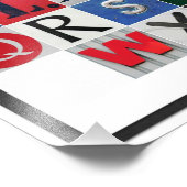 色付きアルファベットフォトプリント フォトプリント            (角)