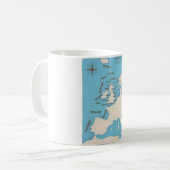 色付きイギリス諸島のShipping Forecast コーヒーマグカップ (正面左)