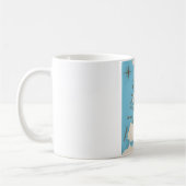 色付きイギリス諸島のShipping Forecast コーヒーマグカップ (左)