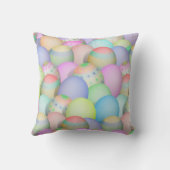 色付きイースターエッグの背景 クッション (裏面)