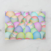 色付きイースターエッグの背景 シーズンカード (内部)