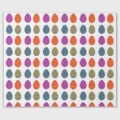 色付きイースターエッグ ラッピングペーパー (フラット)