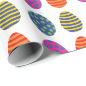 色付きイースターエッグ ラッピングペーパー (ロールコーナー)