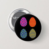 色付きイースターエッグ 缶バッジ (正面&裏面)
