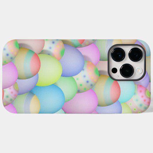 色付きイースターエッグ Case-Mate iPhoneケース (裏面 (横))