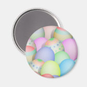色付きイースター卵の背景 マグネット (正面/裏面)