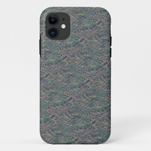 色付きエンボスフラワー Case-Mate iPhoneケース (裏面)