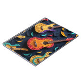 色付きギターパターン ノートブック (左側)