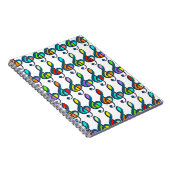 色付きクレーブ音符パターン ノートブック (右側)