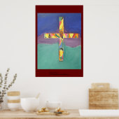 色付きクロス ポスター (キッチン)