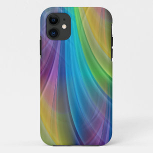色付きグラデーションのレイ – 青 iPhone 11 ケース