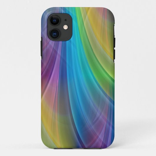 色付きグラデーションのレイ – 青 Case-Mate iPhoneケース (裏面)