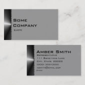 色付きグラデーション（白黒） 名刺 (正面/裏面)