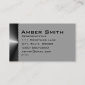 色付きグラデーション（白黒） 名刺 (裏面)