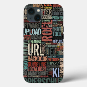 色付きコンピューター辞典 iPhone 13ケース