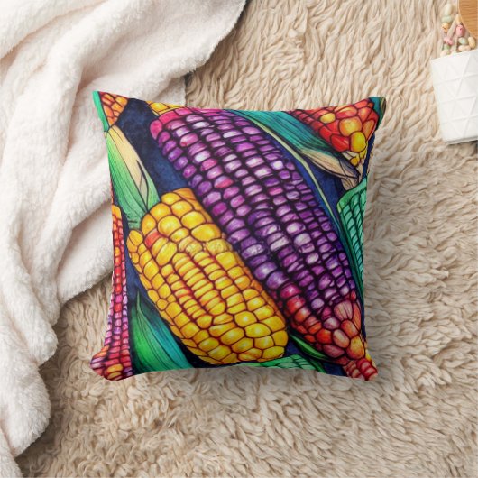 色付きコーン クッション (ブランケット)