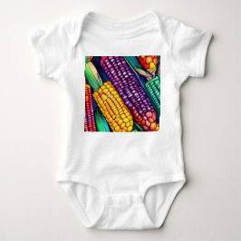 色付きコーン ベビーボディスーツ
