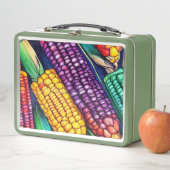 色付きコーン メタルランチボックス (インサイチュ)